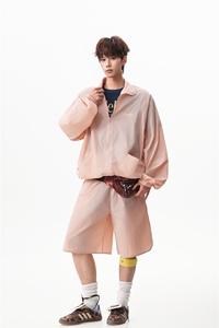 8XL-M 特大码冰丝防晒服短裤套装男户外防晒衣运动外套潮TZ102P65图片