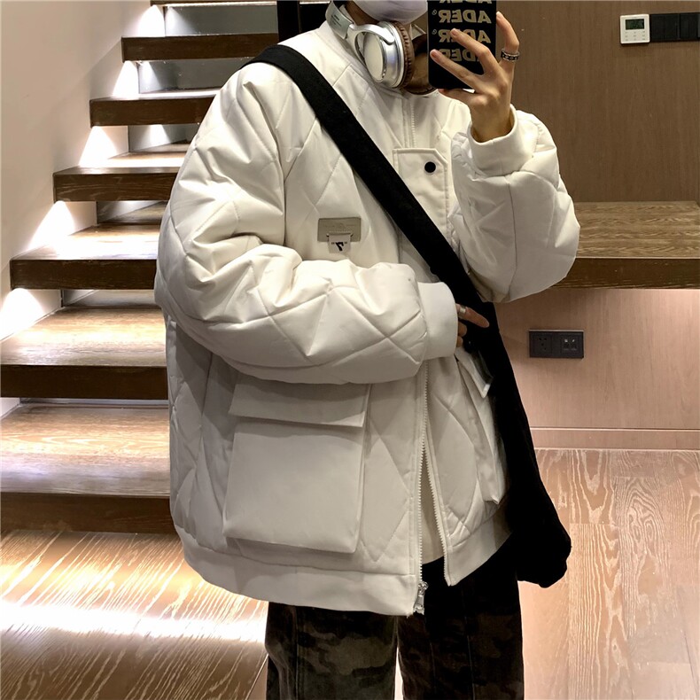 冬季2023大码港风棉衣棉服情侣装冬装男女中性宽松外套S273-P118，男装棉衣，电商A233-1