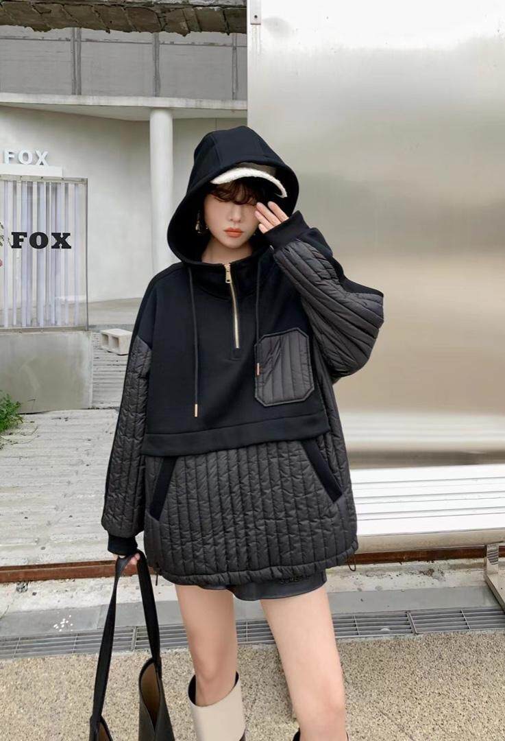 拼接现货，卫衣，女装卫衣/绒衫，爱美欧