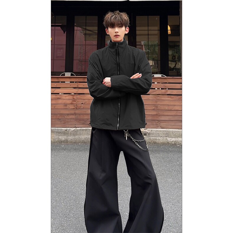 街头时尚复古元素时髦夹克潮街休闲款式情侣百搭上衣HY803TP60,男装夹克,电商A102B