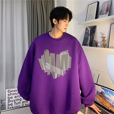 INS潮流爱心印花宽松落肩袖休闲多少卫衣JK23320-特批24控39，男装卫衣，星座605(原A050)