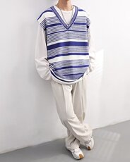 韩系马甲针织衫M2301P43，男装针织衫/毛衣，星座1116-2