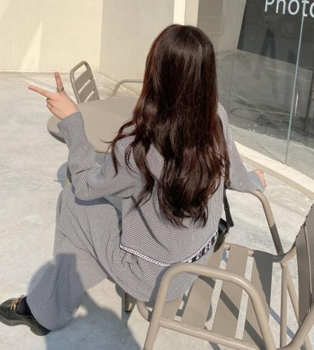 香丽迪2021秋装新款格子套装,女装职业装,香丽迪1