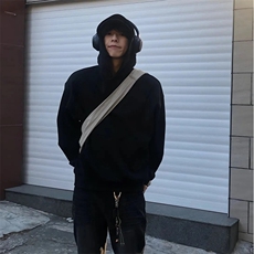 抖音得物高品质二开秋冬美式高街重磅结构辑明线连帽卫衣外套W75，男装卫衣，电商A486-1