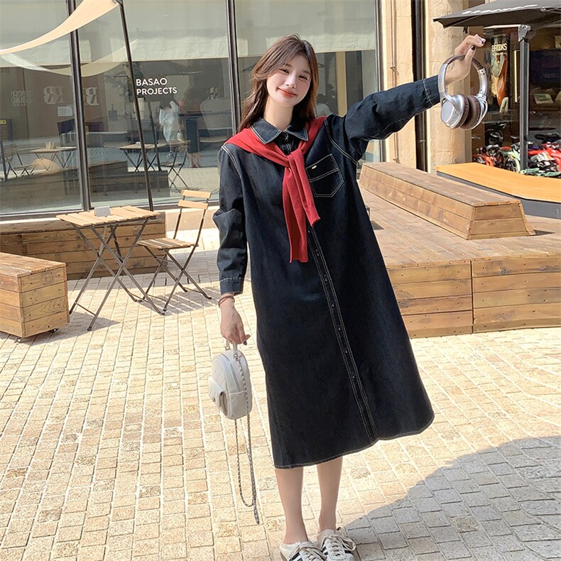 新款现货主推披肩牛仔连衣裙9880-P145-K198,女装连衣裙,2C129
