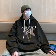 25新款港风华棉得物抖音直播高品质宽松男休闲连帽卫衣W5202P40，男装卫衣，电商C408-1(原B339-1)