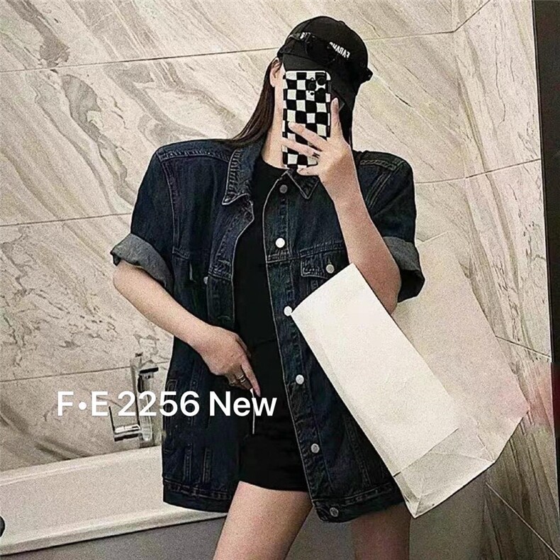 秋季上新斜扣牛仔外套，其它，菲儿