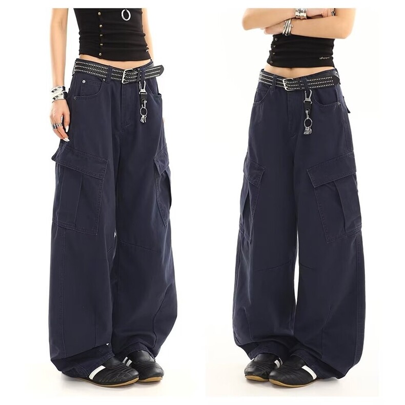 美式微喇叭牛仔裤男女复古cleanfit水洗棉工装裤子K90066-P60网图,男装牛仔裤,电商B245