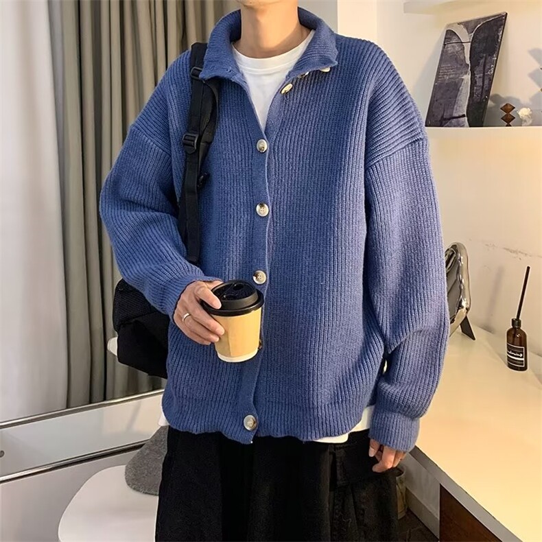 韩式慵懒风开衫休闲毛衣外套男M210P55,男装针织衫/毛衣,星座1116-2