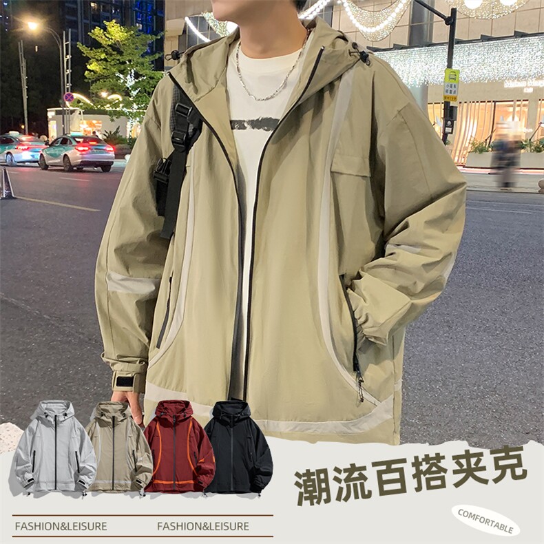 春款现货 冲锋夹克外套男款上衣运动夹克JK02655-P75图片