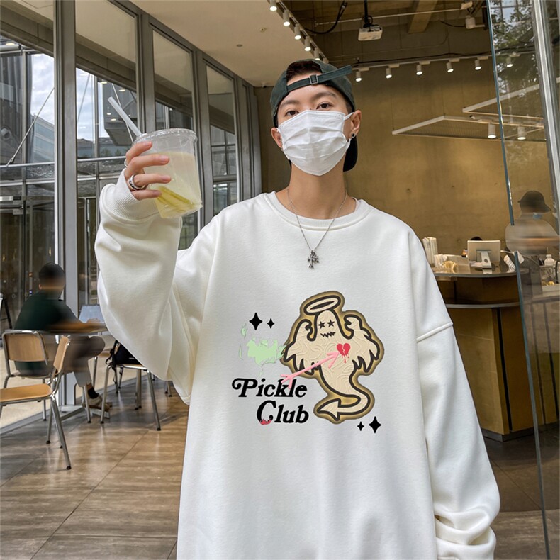 特P25控48秋冬新款男士圆领卫衣宽松休闲日常百搭上衣WQ2442,男装卫衣,电商B370