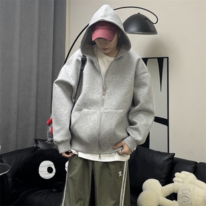 抖音得物高品质二开350克秋冬双头双拉链卫衣开衫外套W74图片