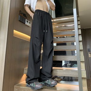夏季新款速干拼接打褶冰丝裤 XZ604-KG80-特P30控58图片