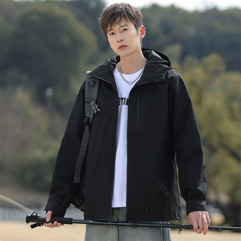 新款男女高品质户外登山服青少年学生冲锋衣夹克外套HS6633-P80,男装夹克,星座1206（原A206）