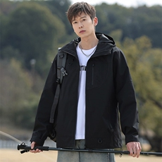 新款男女高品质户外登山服青少年学生冲锋衣夹克外套HS6633-P80，男装夹克，星座1206（原A206）