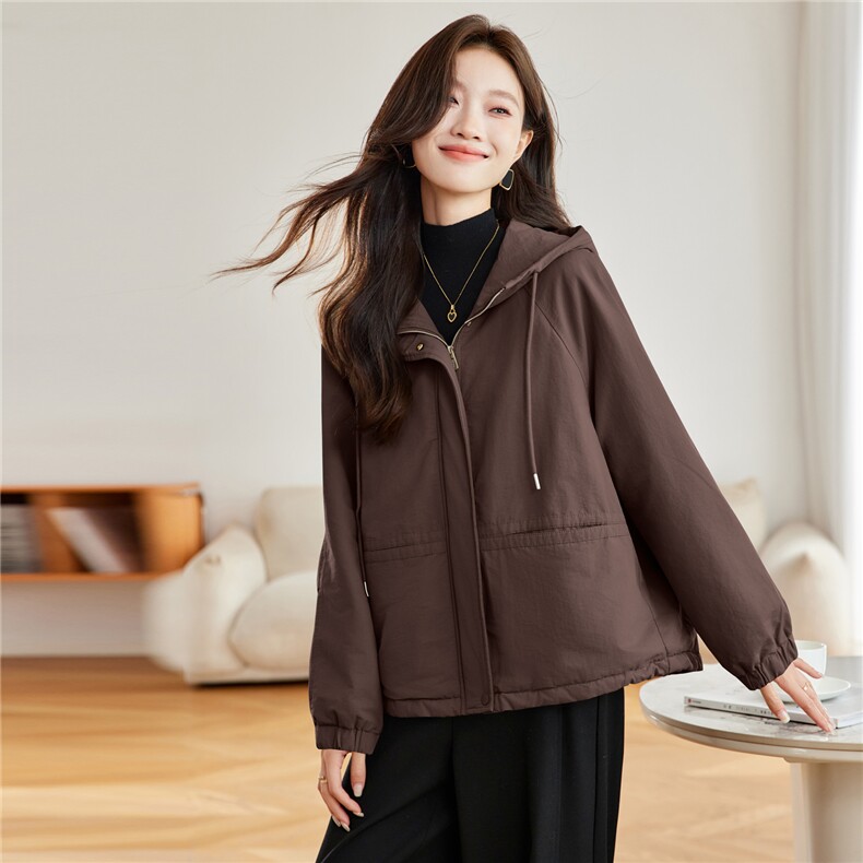 现货2025冬装新款加绒加厚连帽时尚经典女士派克服棉服,女装派克服,木子恋