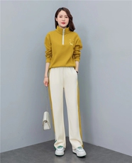 圆领卫衣运动套装女2025新款秋季时尚休闲中年妈妈装两件套，女装套装/套裙，凝聚力