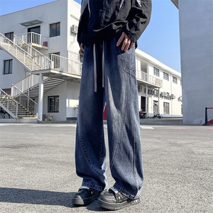 【现货】2025年秋季新款美式复古工装口袋拼接宽松直筒裤818-P50图片