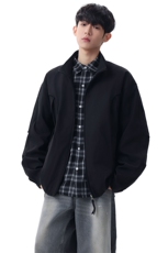 男士立领拉链夹克春季宽松休闲外套百搭上衣XZ309JK8636P85，男装夹克，星座309（原A406）