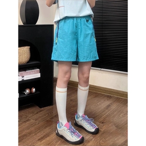 网图 山系机能夏季轻薄男女情侣户外运动休闲宽松沙滩短裤 特P25图片