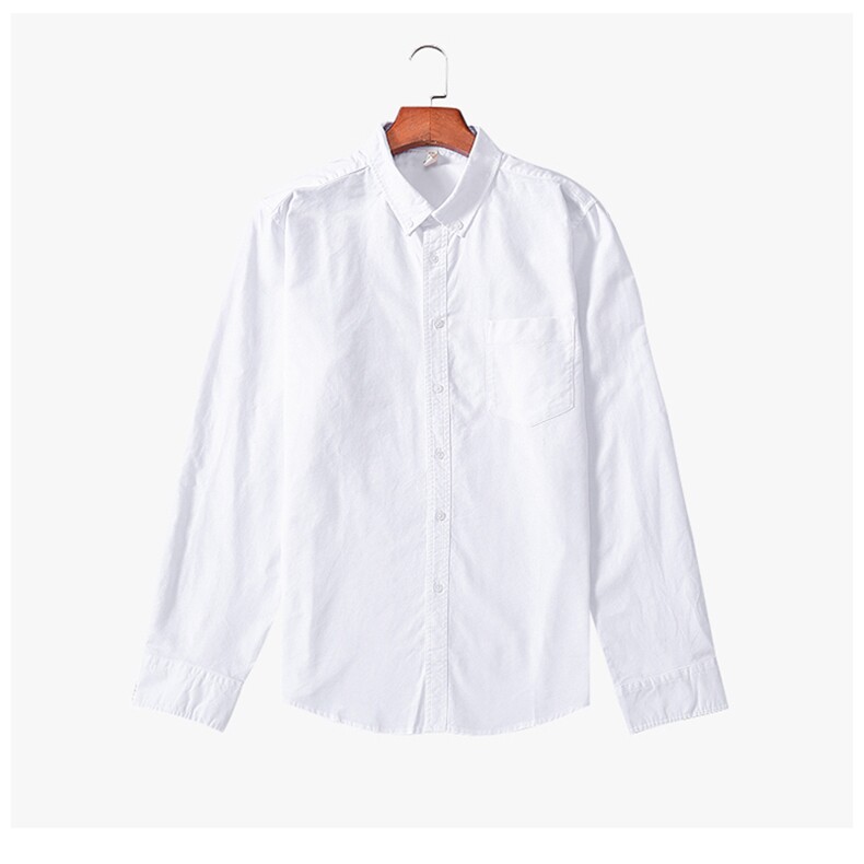 男士时尚全棉牛津纺长袖纯色高品质衬衫衬衣228-L006-P38,男装衬衫,星座228