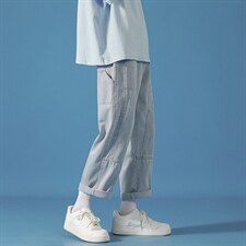 牛仔裤男新款潮流帅气拖地长裤韩版潮牌chic直筒阔腿裤N3960-p45，男装牛仔裤，星座1008-1