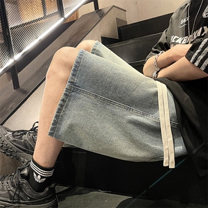 牛仔短裤宽松休闲潮流高街学生五分裤DK502 P45图片