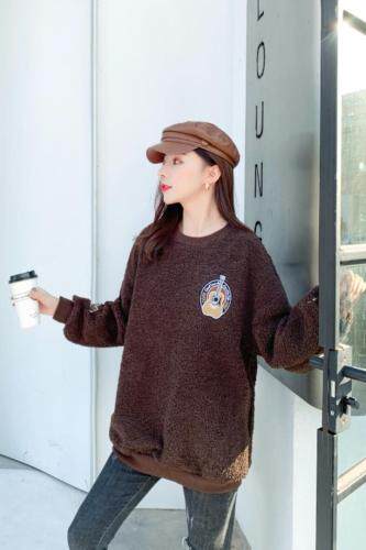 冬季新款，颗粒绒卫衣，女装卫衣/绒衫，艾伊贝雪