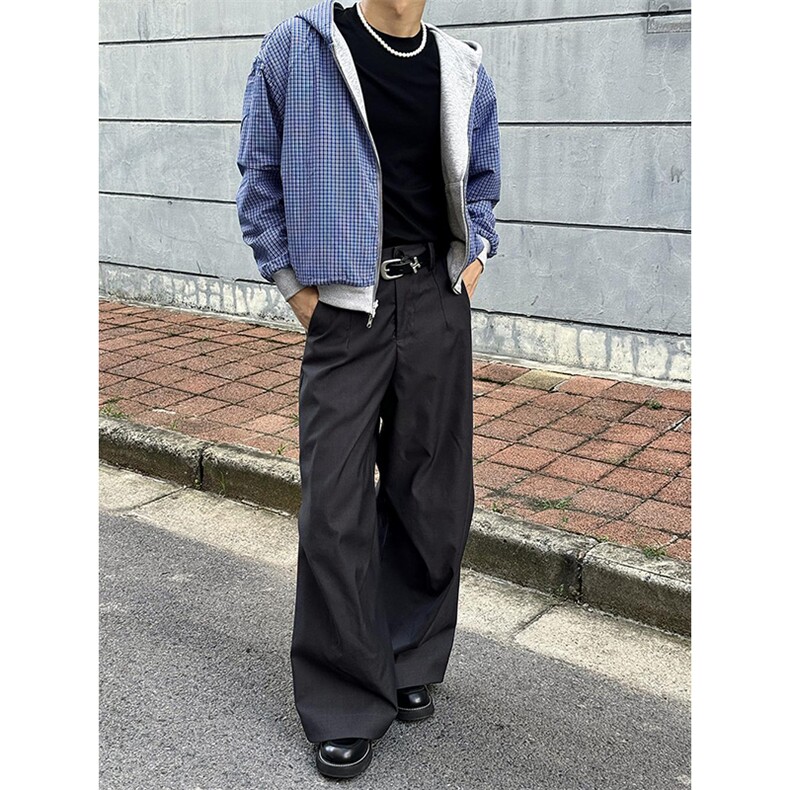 抖音得物高品质二开26春季美式潮牌两面穿连帽卫衣开衫男女外套,女装短外套,电商A443