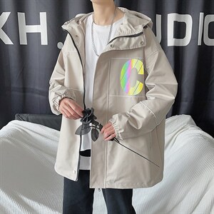 春港风夹克男时尚潮流百搭返光休闲上衣外套JK113-P90 数据好现货图片
