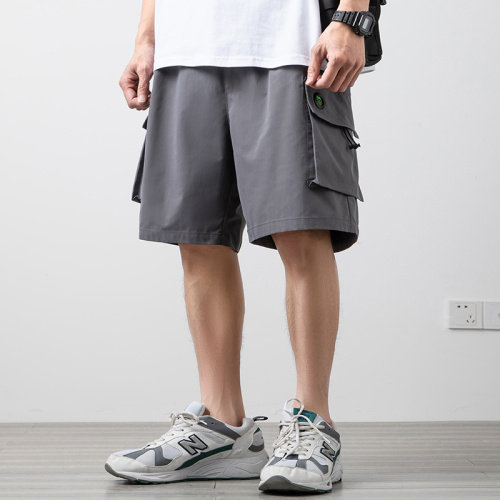 2021夏新休闲大码boy潮流木地板白墙口袋装饰五分短裤DK2810-P35,男装休闲裤,电商A001