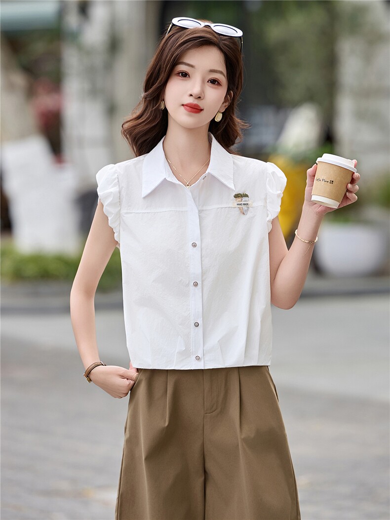 2026年夏季休闲女短袖薄款,女装衬衫,艾尚靓装