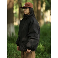 咖色冬季棉衣外套男日系立领宽松休闲夹克棉服1001-1-MY060-P85，男装夹克，星座1001-1