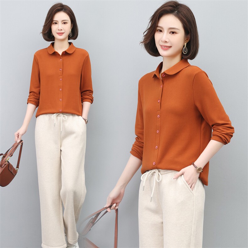 三年不下架2024新款春季短款加绒格子衬衫秋冬宽松时尚休闲衬衣女，女装衬衫，璐依舞