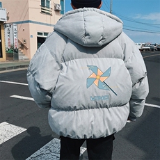 MY16112-P100加厚加绒连帽棉衣男大码棉服男面包服男，男装棉衣，电商A040A