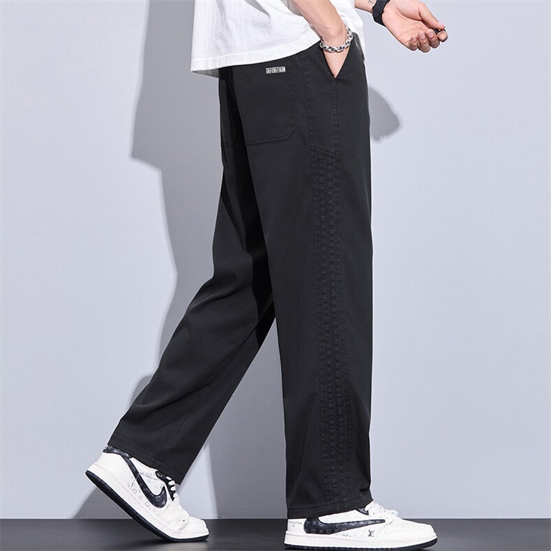 春夏新款男士青年微阔腿裤时尚百搭潮流男装长裤BK9036-p48主推，男装休闲裤，星座224-3