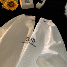 夏季流行休闲针织华夫格提花绣花圆领短袖T恤T3449-P26【特价】，男装T恤，电商A007