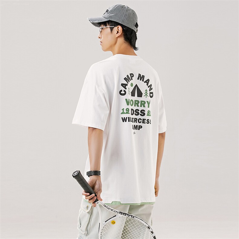 2024夏季新款男装日系潮牌纯棉印花圆领宽松短袖休闲T恤T926-F44,男装T恤,电商A101（原外27）