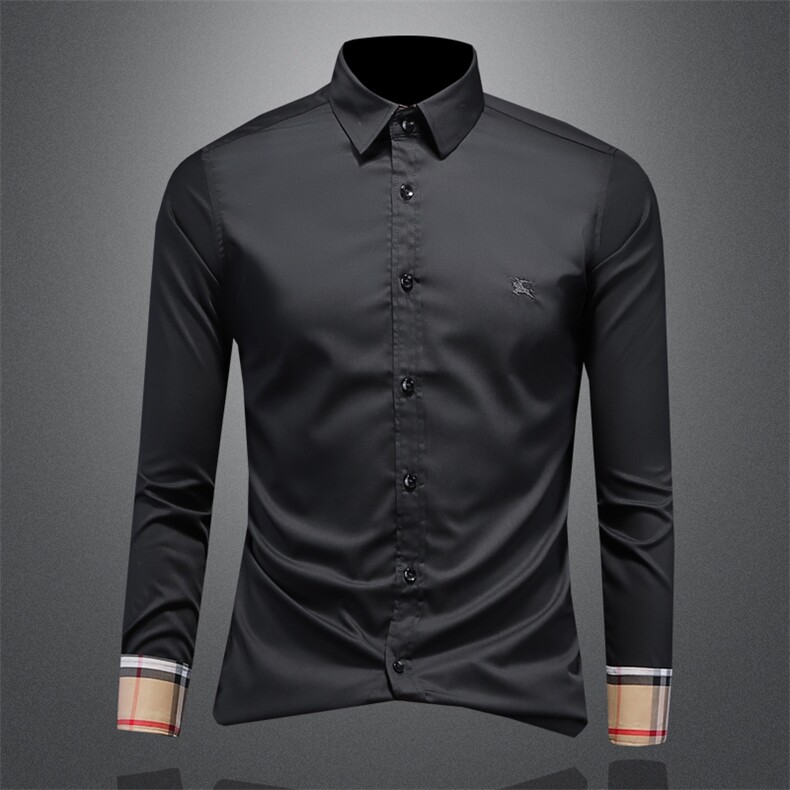 2025秋季休闲长袖衬衫男加大码（M-6XL）QT6015-3307-P120镂空图片