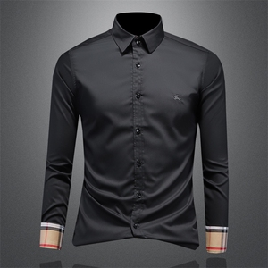 2025秋季休闲长袖衬衫男加大码（M-6XL）QT6015-3307-P120镂空图片