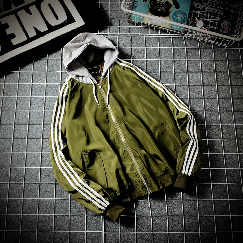 A003-927-P50秋冬季新品拼接连帽夹克男外套韩版日系铁框,男装夹克,电商A003