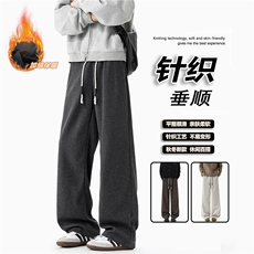 美式新款人字纹肌理感加绒休闲裤，A061-AX01765JR-特P40-无影墙，男装卫衣，电商A061