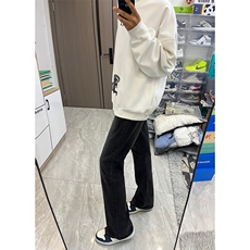B221美式ins高街暗黑光版修身微喇牛仔裤LK23137-P55控78，男装牛仔裤，电商B221