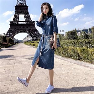 吊带潮流简约个性显瘦修身百搭口袋2021年秋季连衣裙排扣图片