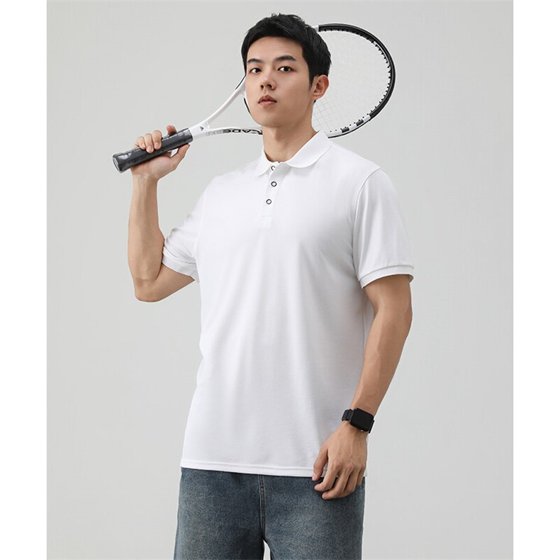 P004短袖男夏新翻领潮流半袖冰丝感休闲透气高级翻领polo衫T恤衫，男装Polo衫，星座115A-3