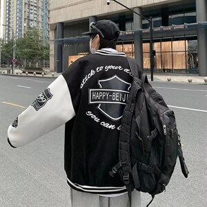 潮流夹克潮男春季棒球服J7328P55图片