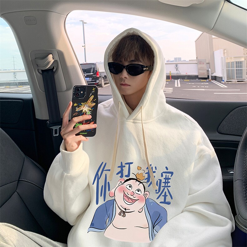 连帽卫衣男大码胖子帽衫大号运动服WY2437-P35,男装卫衣,电商A040