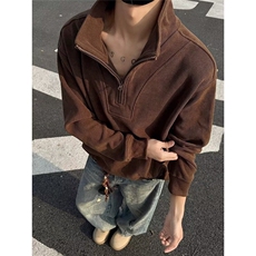 Y8059-P42新款麻花拉链针织衫女宽松显瘦毛衣上衣外套，男装针织衫/毛衣，电商B323A