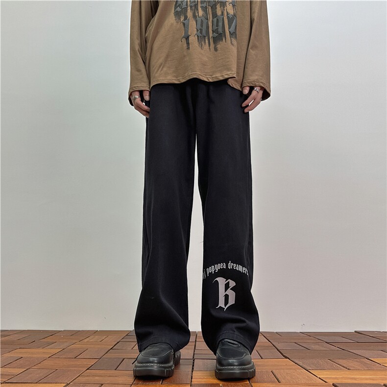 k1023-p55-控78M-5XL港风高阶黑暗破洞宽松大码牛仔裤,男装牛仔裤,星座116