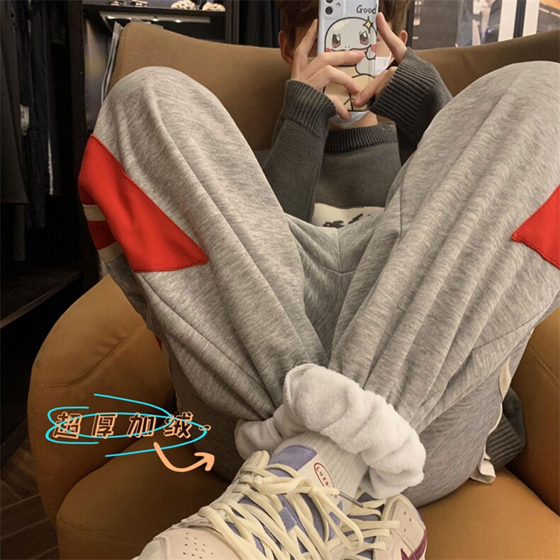 XZ616冬季新款百搭个性潮流加绒加厚卫裤TY428P65控78,男装休闲裤,星座512A（原616）